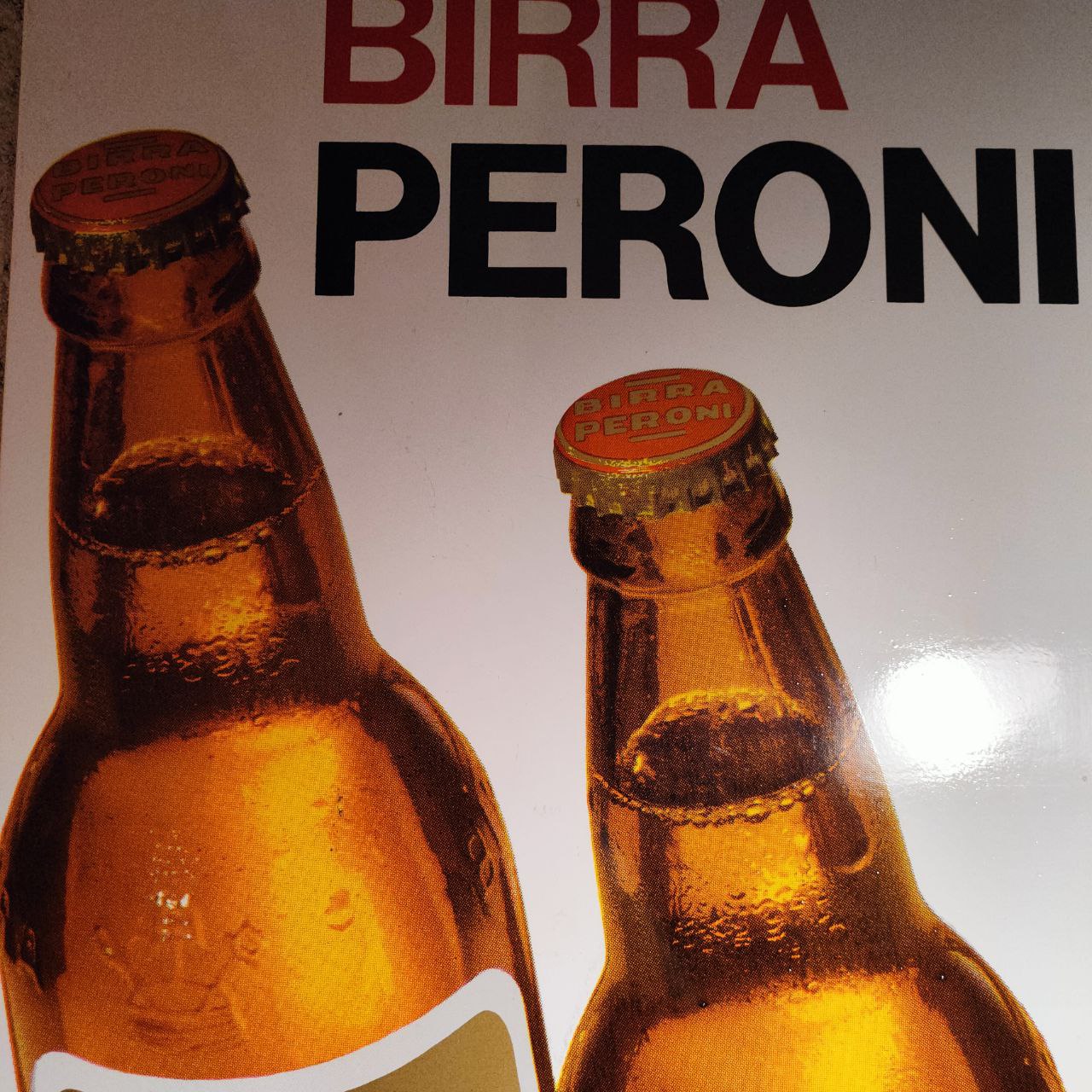 Insegna smaltata - Birra Peroni | Anni '70