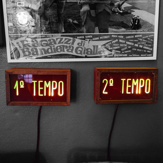 Insegna luminosa - Cinema 1° tempo 2° tempo | Anni '60