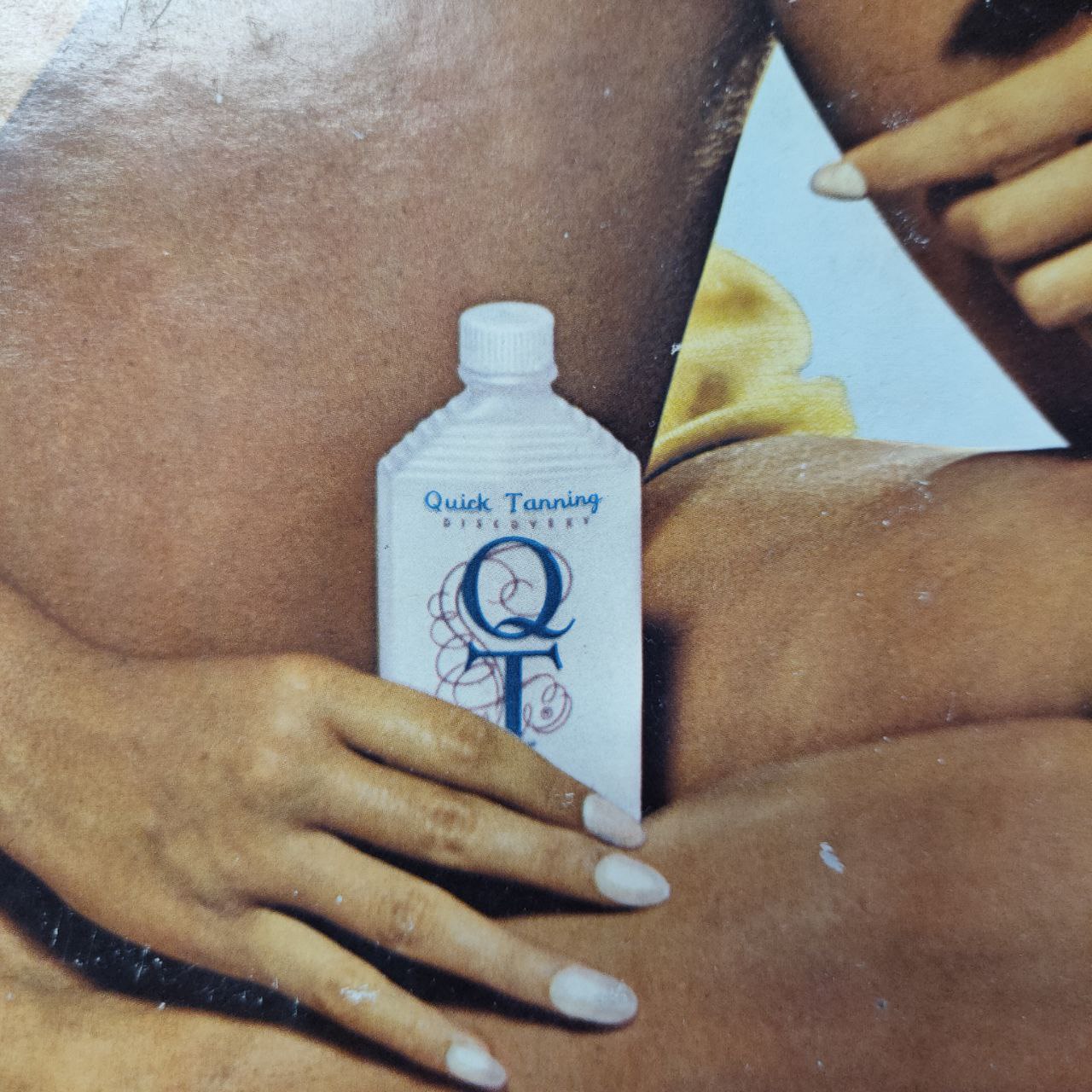 Cartonato pubblicitario - Quick Tanning | Anni '60