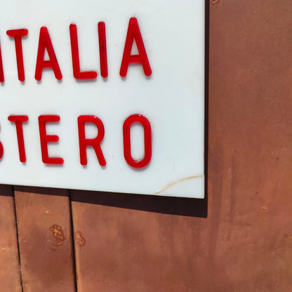 Insegna - Ufficio Postale, spedizione pacchi | Anni '60