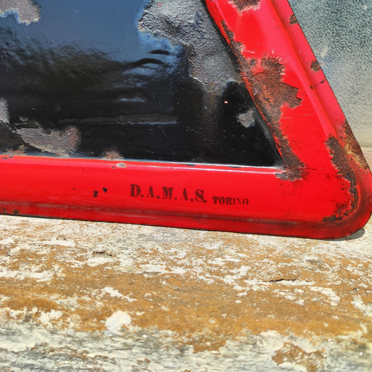 Insegna smaltata - Svolta pericolosa | Anni '60