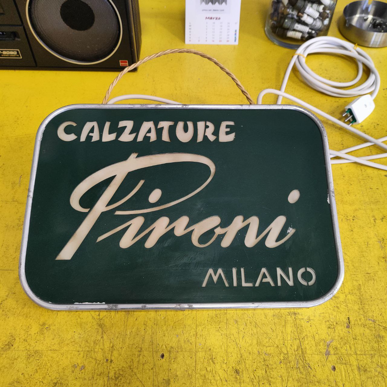 Insegna luminosa - Calzature Pironi Milano | Anni '50