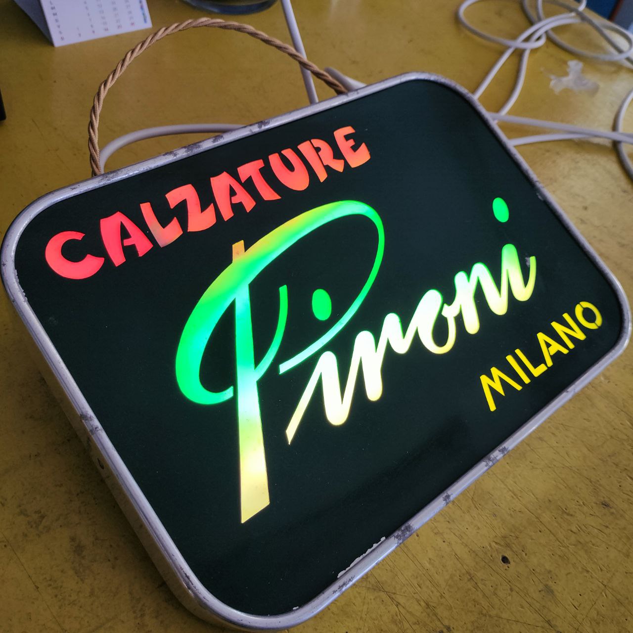 Insegna luminosa - Calzature Pironi Milano | Anni '50