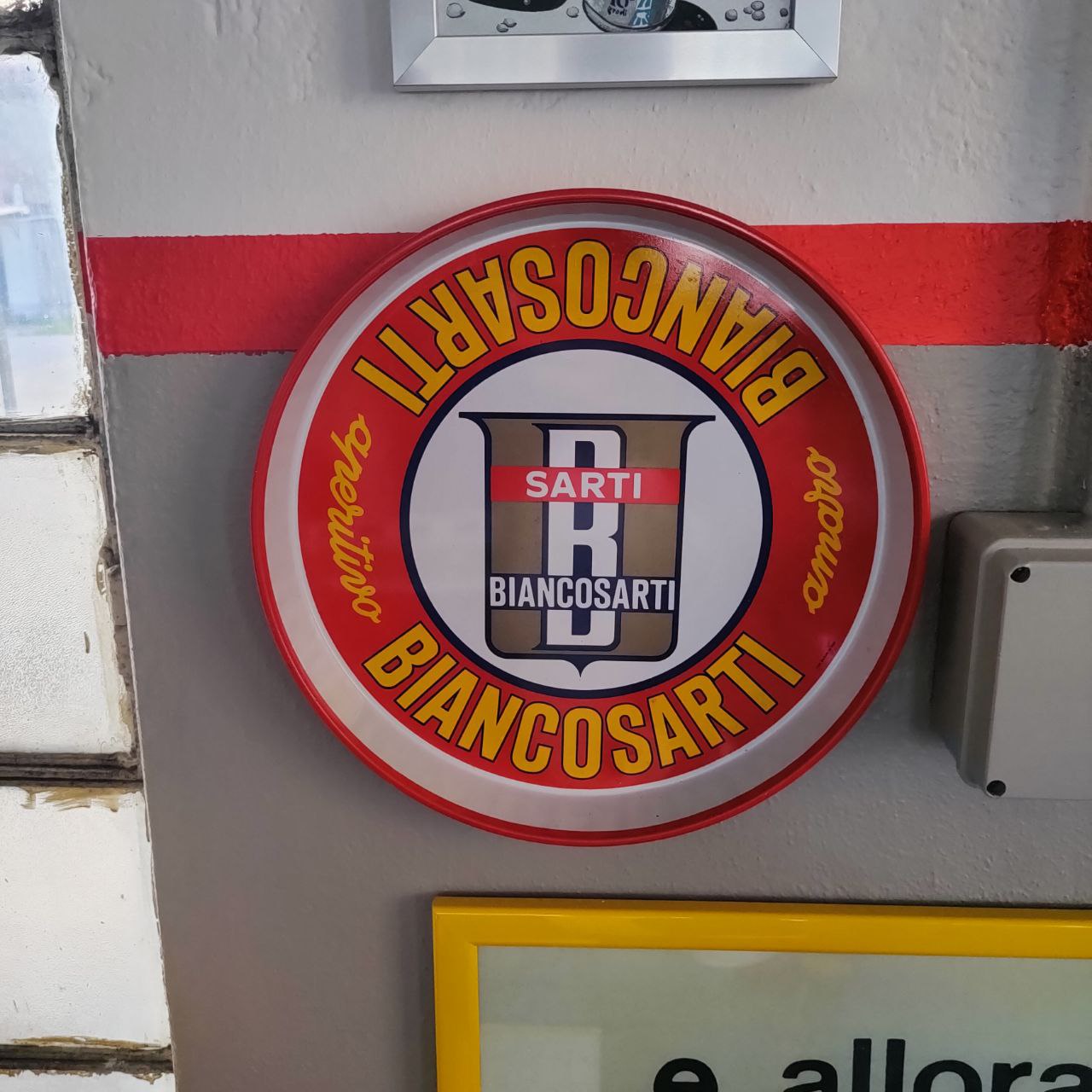 Werbetablett - Biancosarti | 1980er Jahre