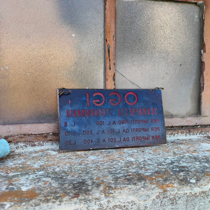 Sign - Today Extraordinary Surcharge | 1970s