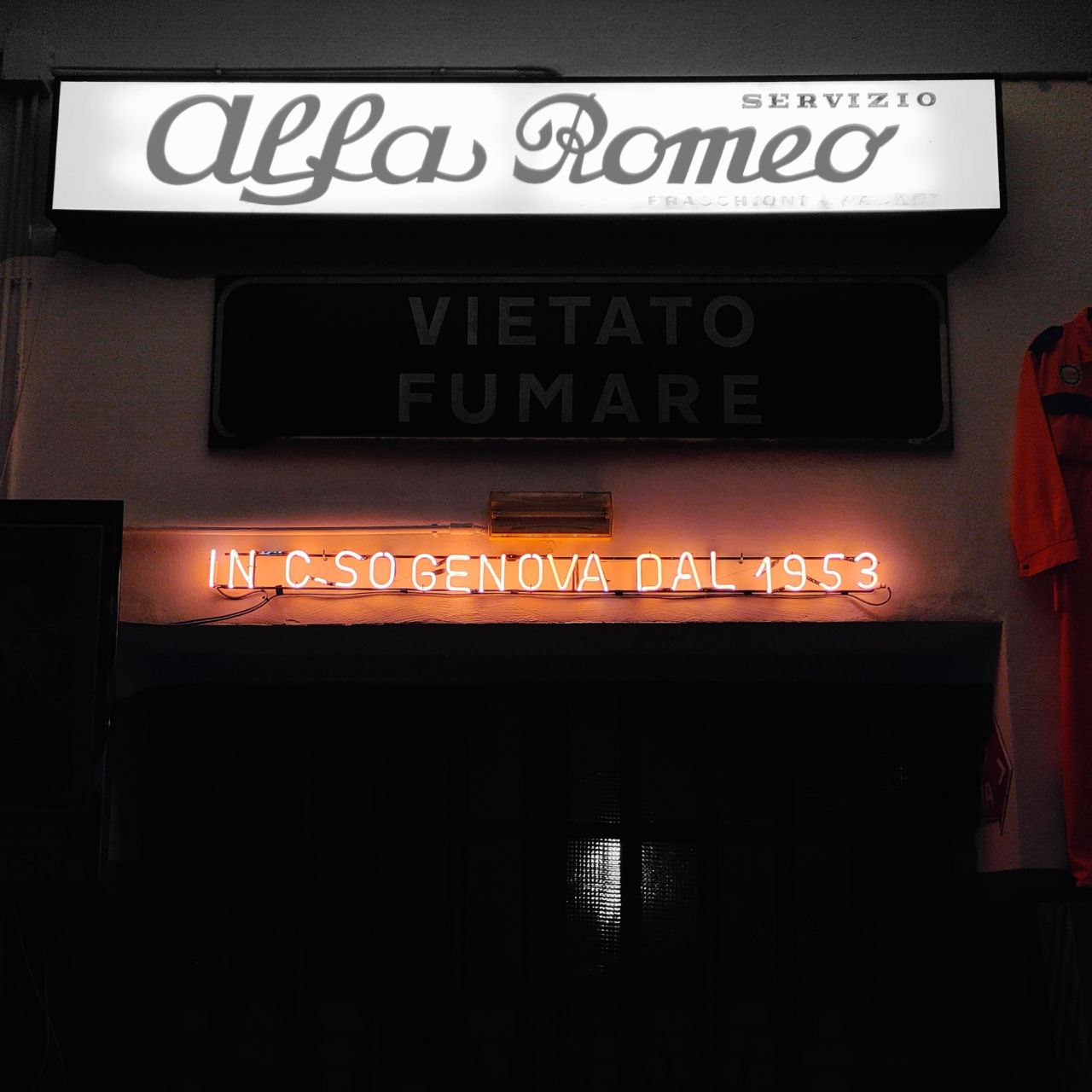 Illuminated sign - Corso Genova since 1953 | 1960s