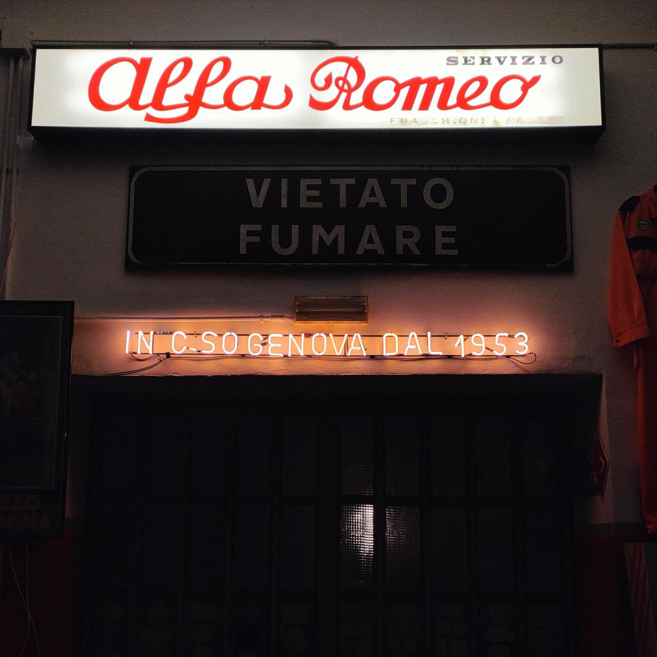 Illuminated sign - Corso Genova since 1953 | 1960s