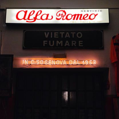 Illuminated sign - Corso Genova since 1953 | 1960s