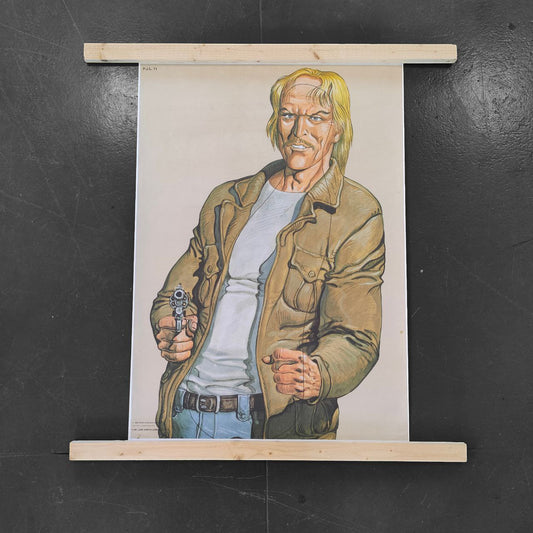 Manifesto da poligono di tiro per addestramento | Anni '90