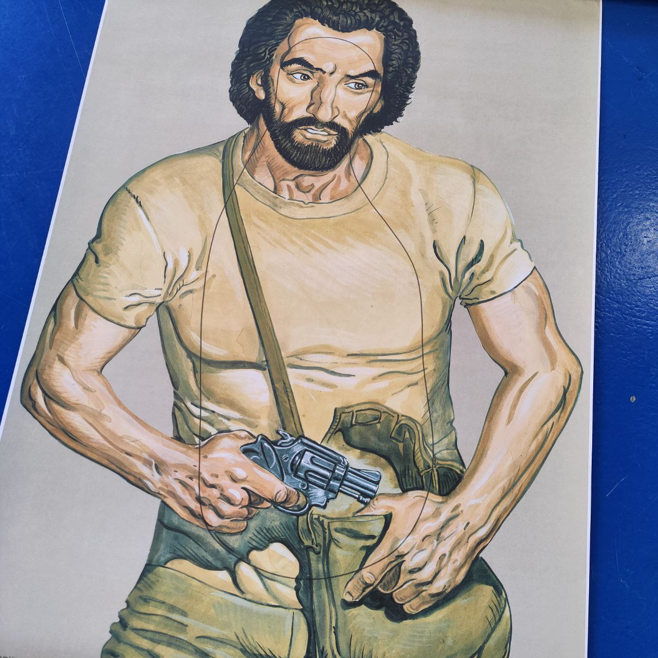 Schießstand-Trainingsplakat | 1990er Jahre