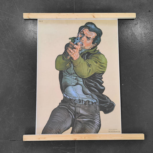 Manifesto da poligono di tiro per addestramento | Anni '90