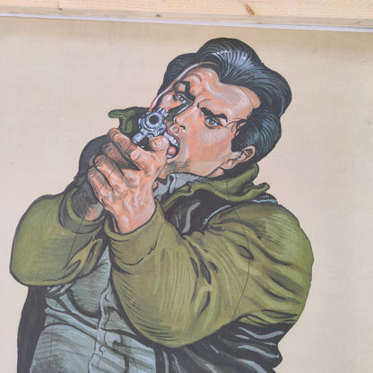 Schießstand-Trainingsplakat | 1990er Jahre