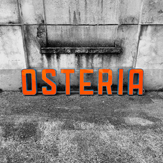 Insegna luminosa - Osteria | Anni '70