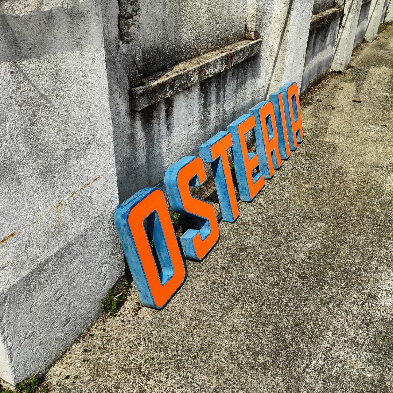 Insegna luminosa - Osteria | Anni '70