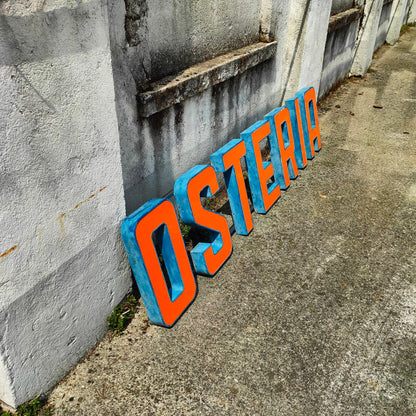 Insegna luminosa - Osteria | Anni '70