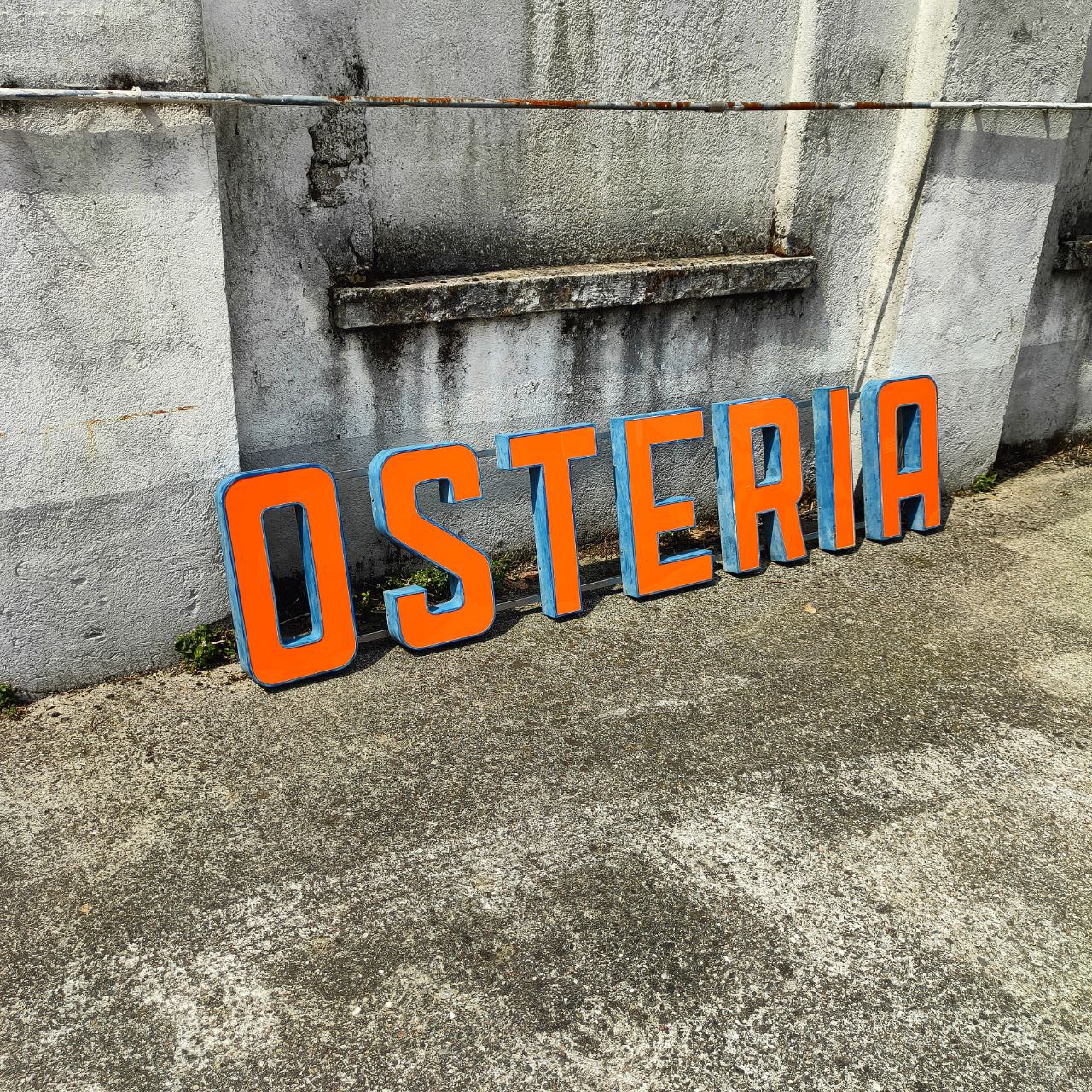 Insegna luminosa - Osteria | Anni '70