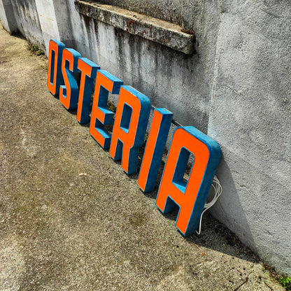 Insegna luminosa - Osteria | Anni '70