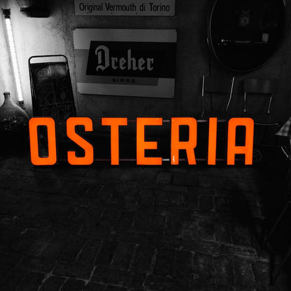 Insegna luminosa - Osteria | Anni '70