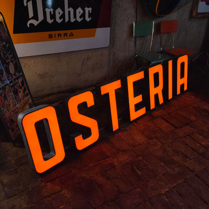 Insegna luminosa - Osteria | Anni '70