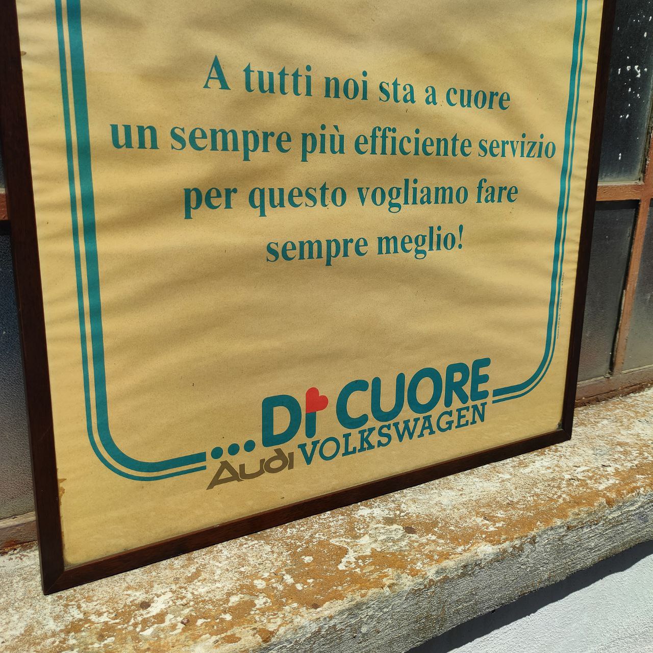 Werbeplakat - Audi Volkswagen | 1980er Jahre