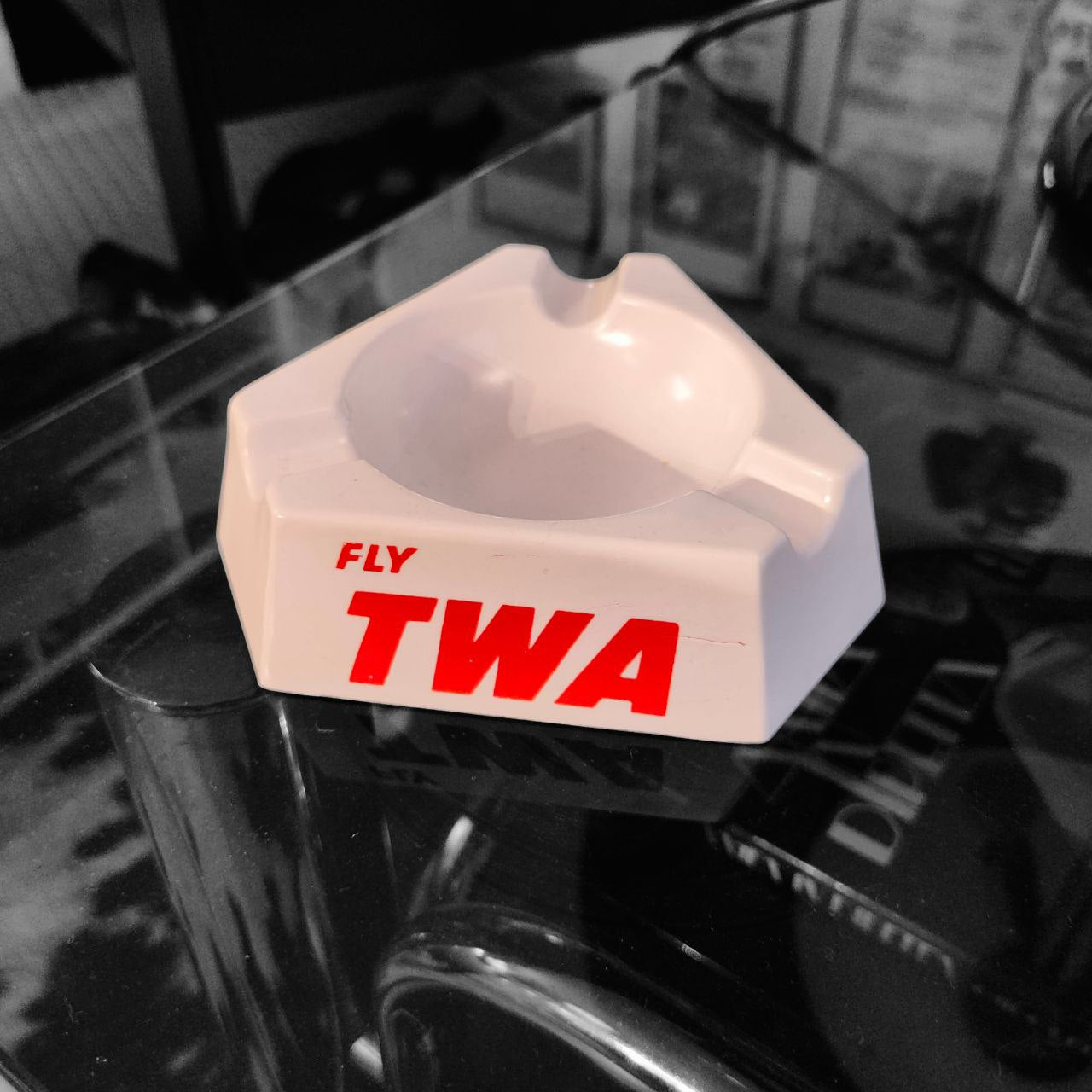 Werbeaschenbecher - TWA | 1960er Jahre