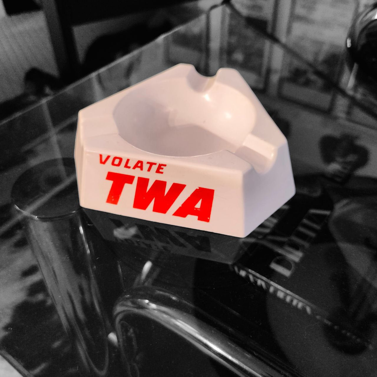 Werbeaschenbecher - TWA | 1960er Jahre