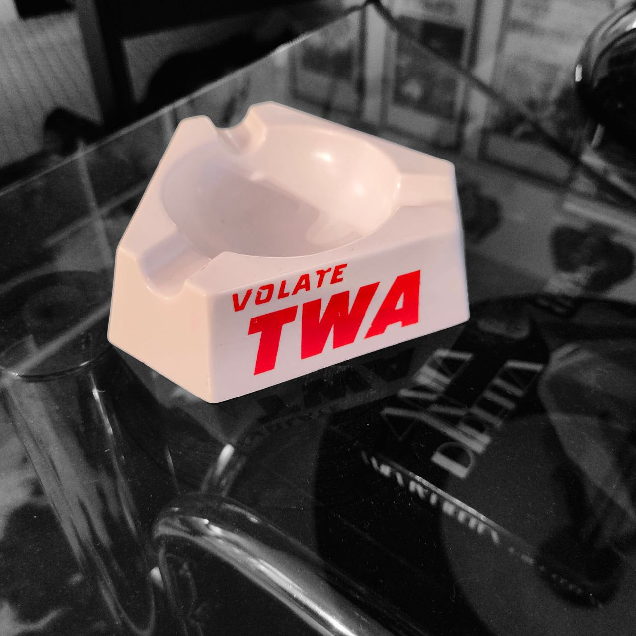 Werbeaschenbecher - TWA | 1960er Jahre