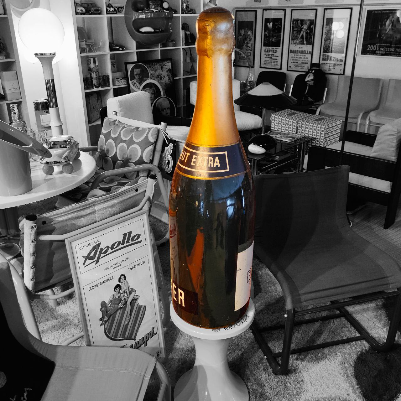 Ausstellungsflasche - Champagner Piper Heidsieck | 70er Jahre