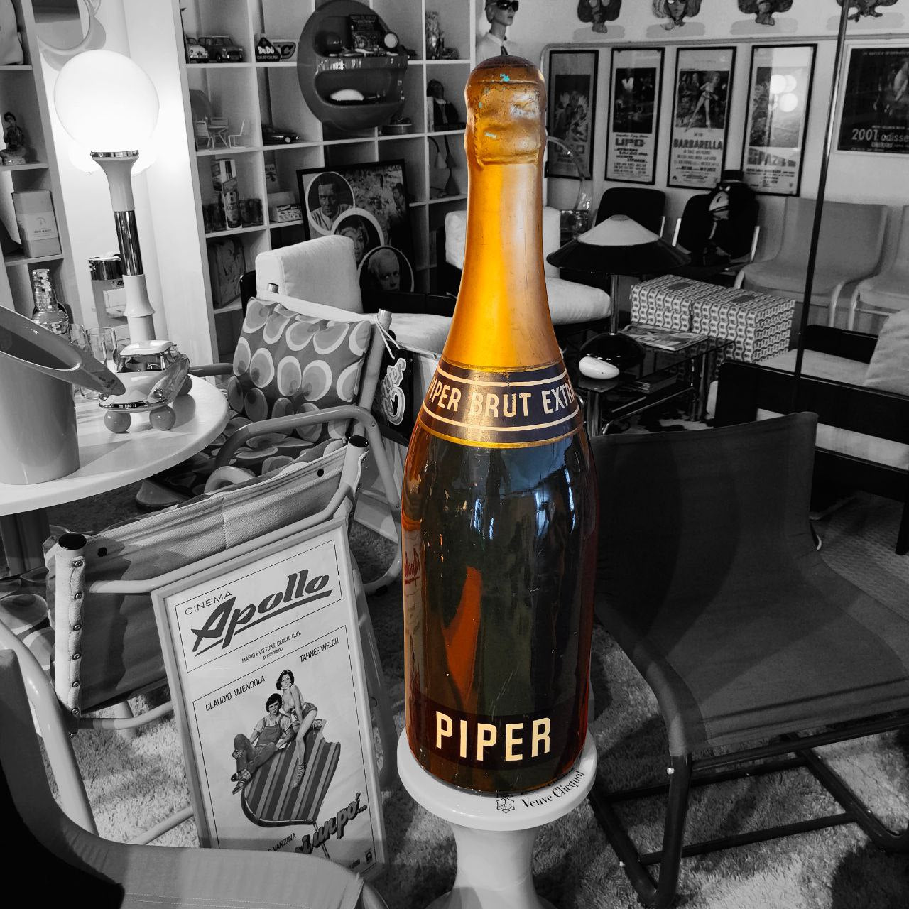 Ausstellungsflasche - Champagner Piper Heidsieck | 70er Jahre