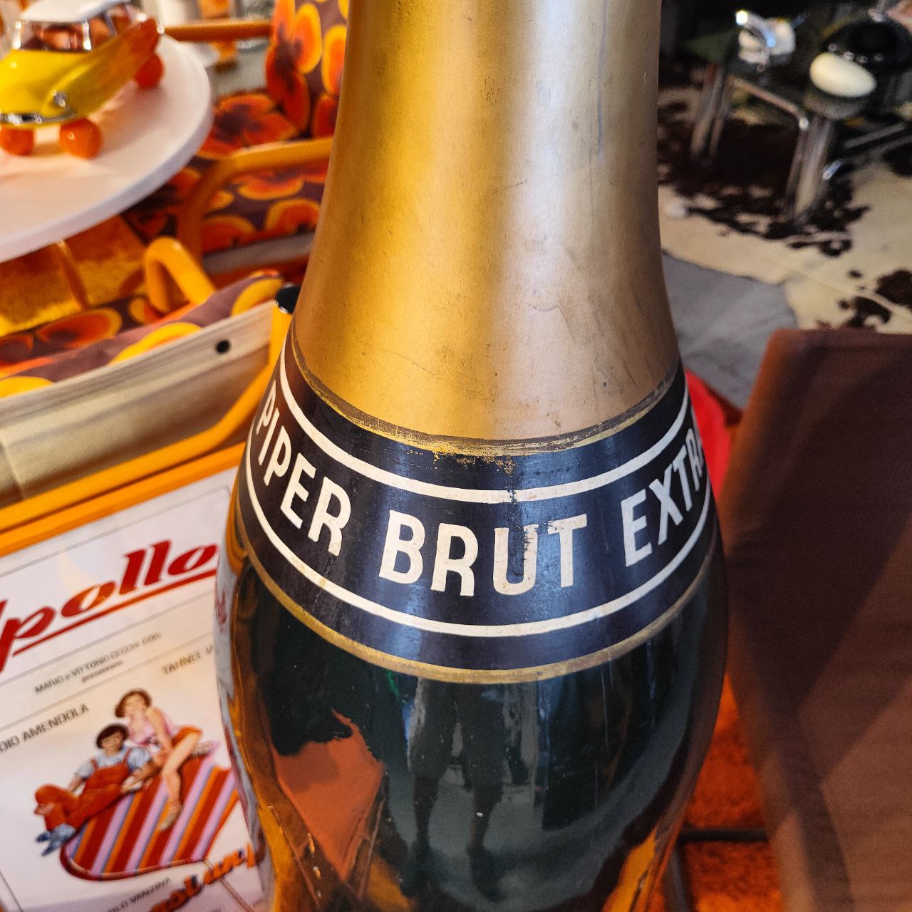 Ausstellungsflasche - Champagner Piper Heidsieck | 70er Jahre