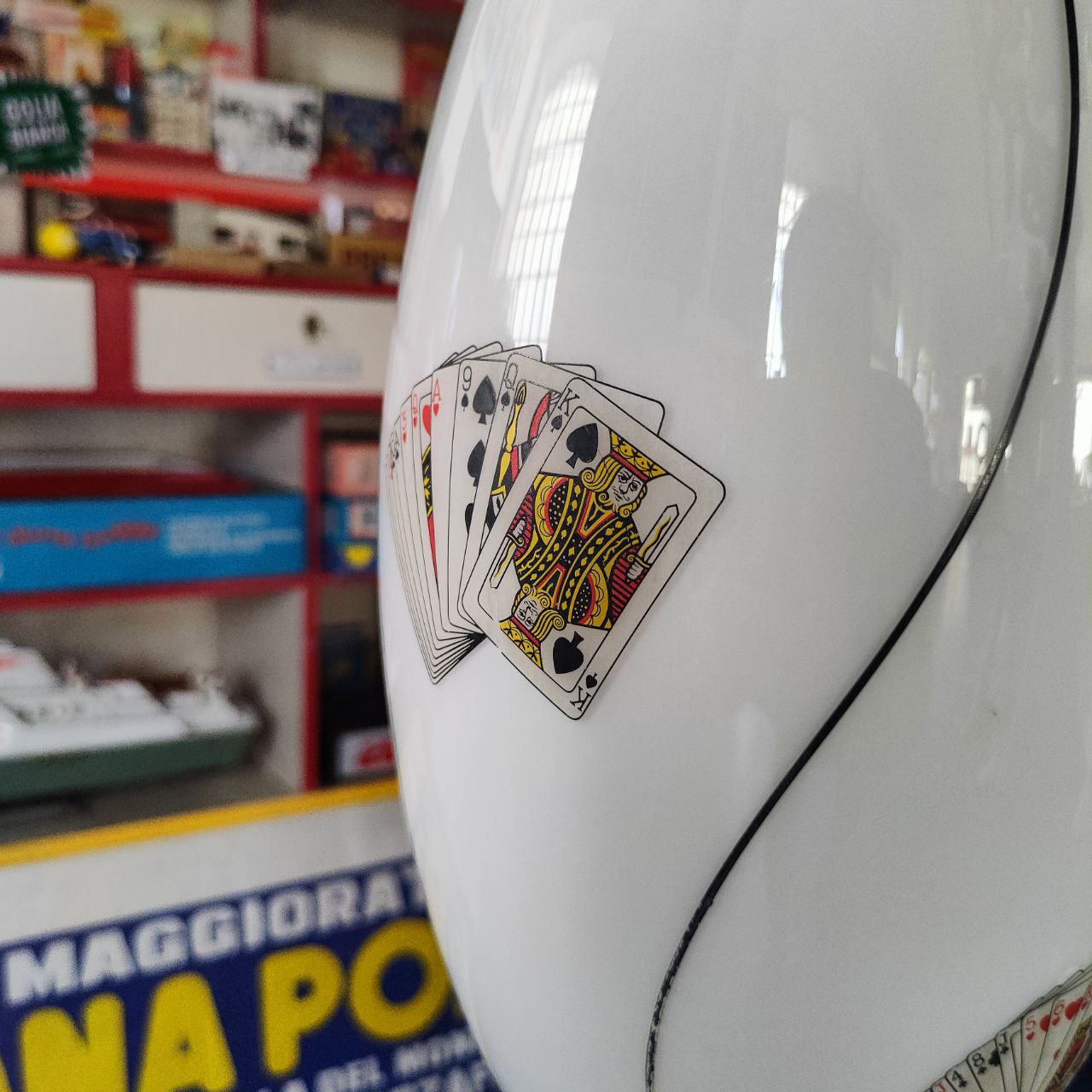 Decorated Glass Chandelier - Playing Cards | 1950s