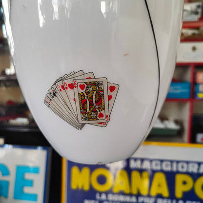 Decorated Glass Chandelier - Playing Cards | 1950s