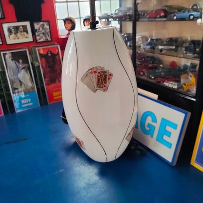 Decorated Glass Chandelier - Playing Cards | 1950s