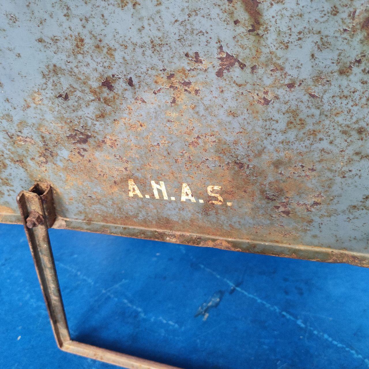 ANAS road sign - slippery road | 1960s