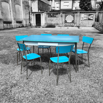 Tisch und Stühle aus Resopal | 1970er Jahre