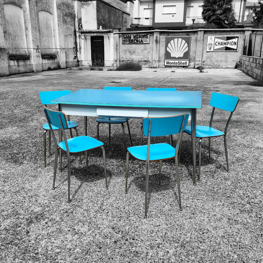 Tavolo in formica con sedie | Anni '70
