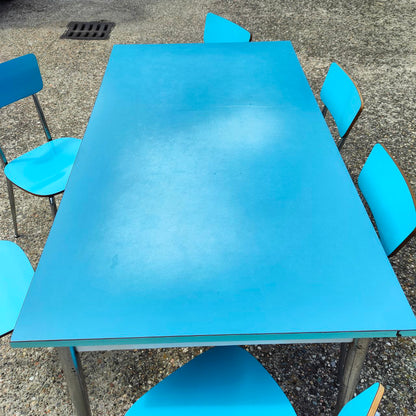 Tisch und Stühle aus Resopal | 1970er Jahre