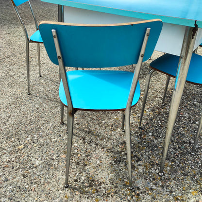 Tisch und Stühle aus Resopal | 1970er Jahre