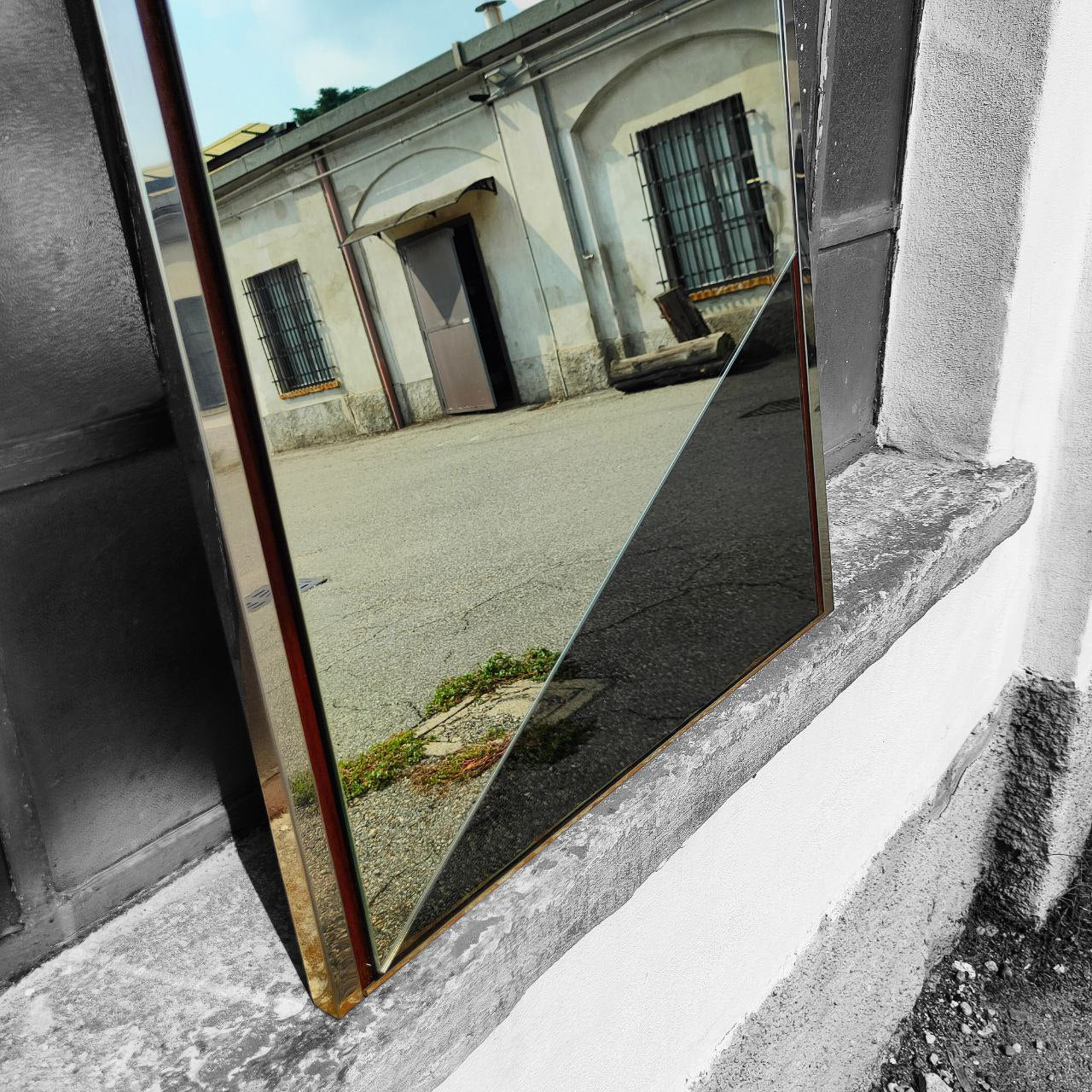 Specchio di design cromato | Anni '80