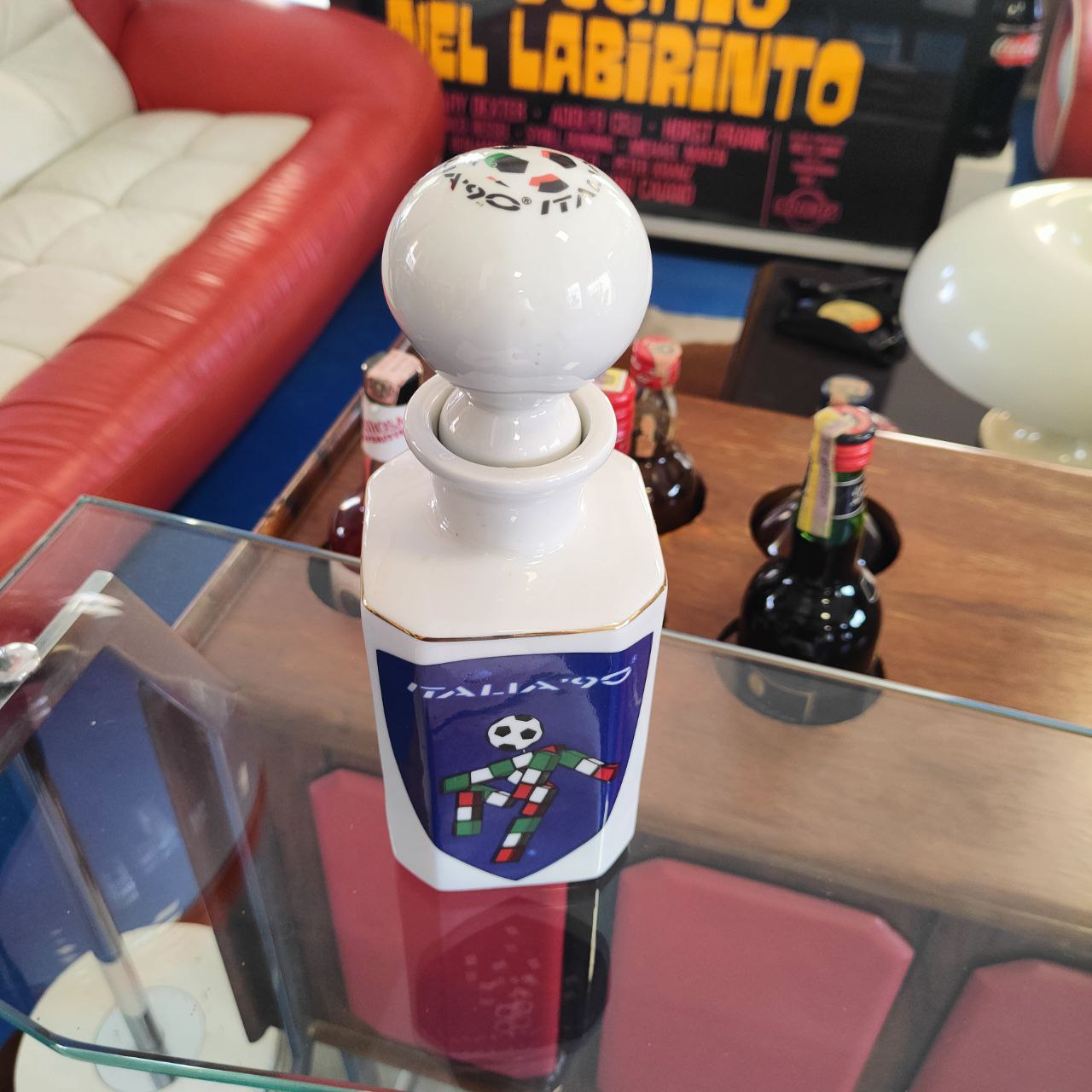 Italia 90 - Bottiglia in ceramica pubblicitaria