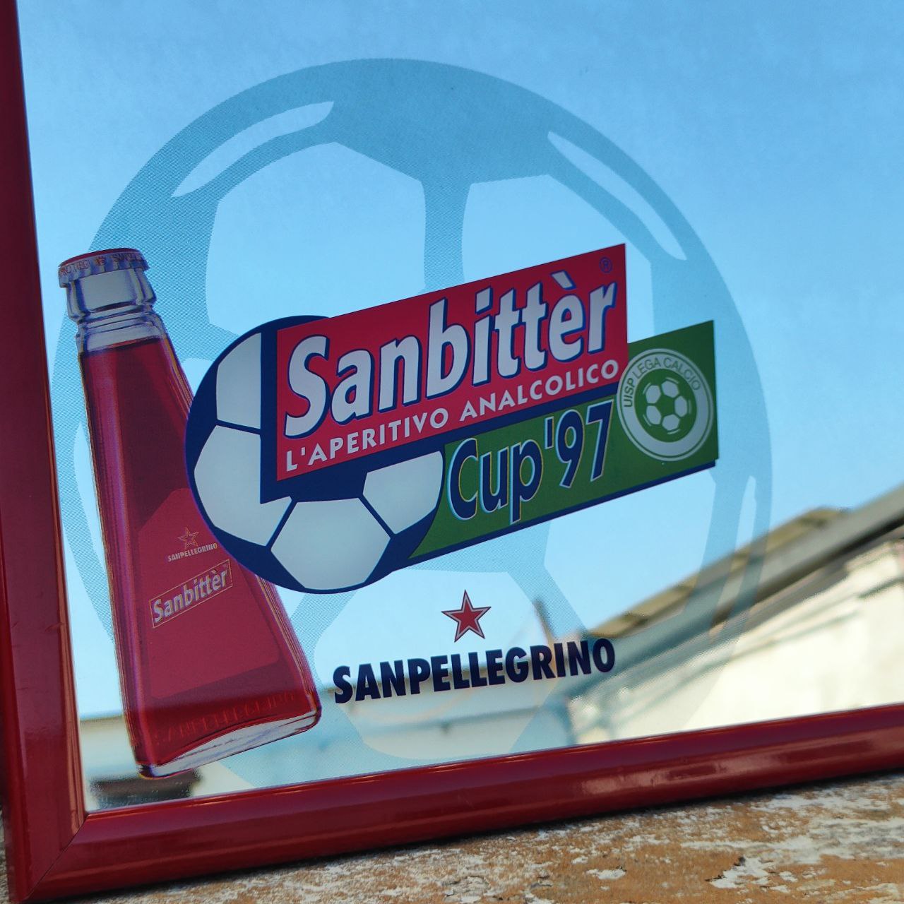 Specchio pubblicitario - Sanpellegrino Sanbitter | Cup '97