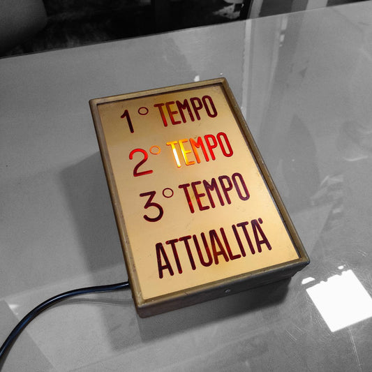 Insegna luminosa - Cinema 1° tempo, attualità | Anni '60