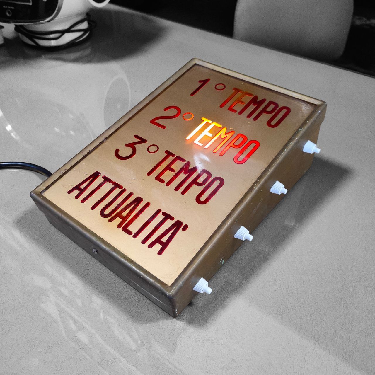 Illuminated sign - Cinema 1st half 2nd half | 60s