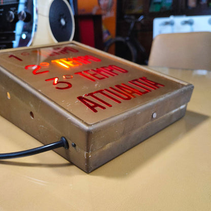 Illuminated sign - Cinema 1st half 2nd half | 60s