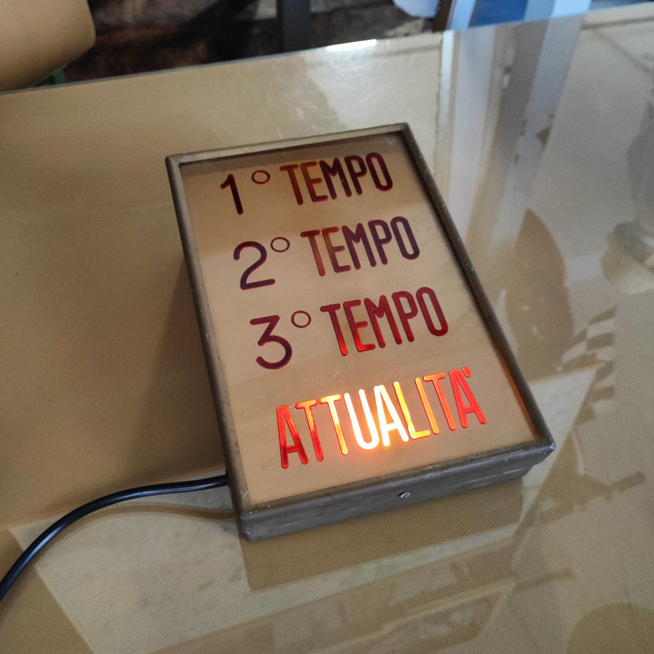 Illuminated sign - Cinema 1st half 2nd half | 60s