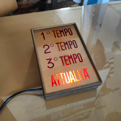 Illuminated sign - Cinema 1st half 2nd half | 60s