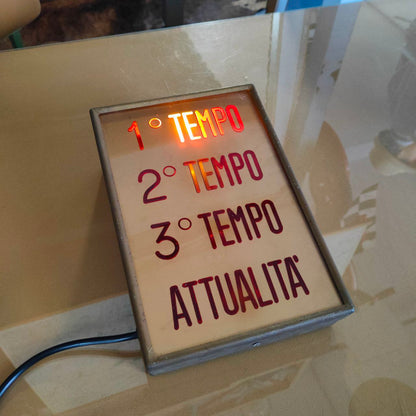 Illuminated sign - Cinema 1st half 2nd half | 60s