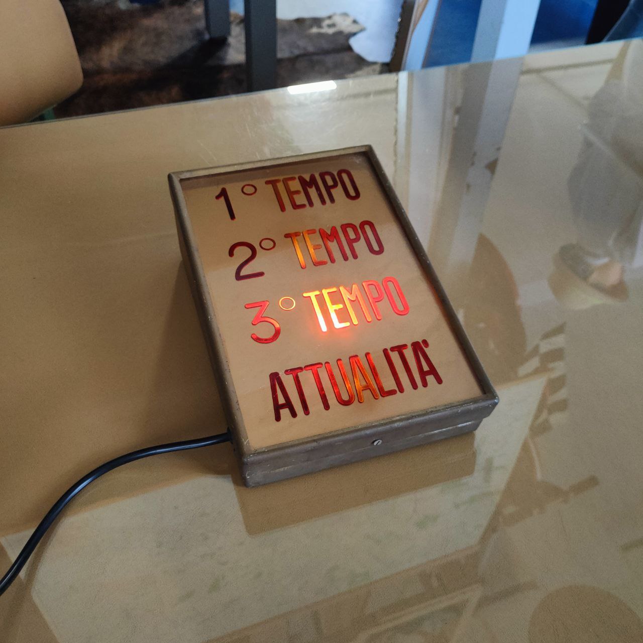 Illuminated sign - Cinema 1st half 2nd half | 60s