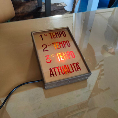 Illuminated sign - Cinema 1st half 2nd half | 60s