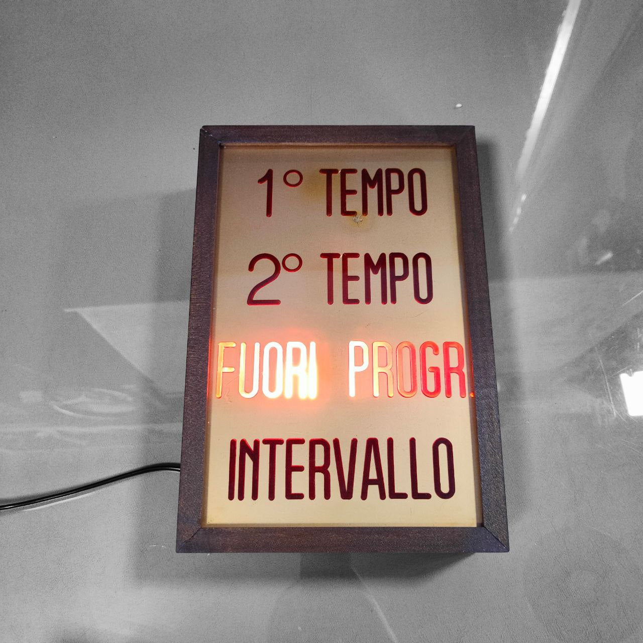 Illuminated sign - Cinema 1st half 2nd half | 60s